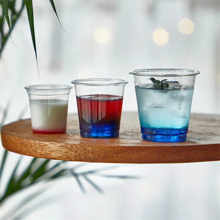 Giant Personalized Dessert 115Cc Pet Cold Beverage Disposable Glow In Dark Plastic Cup