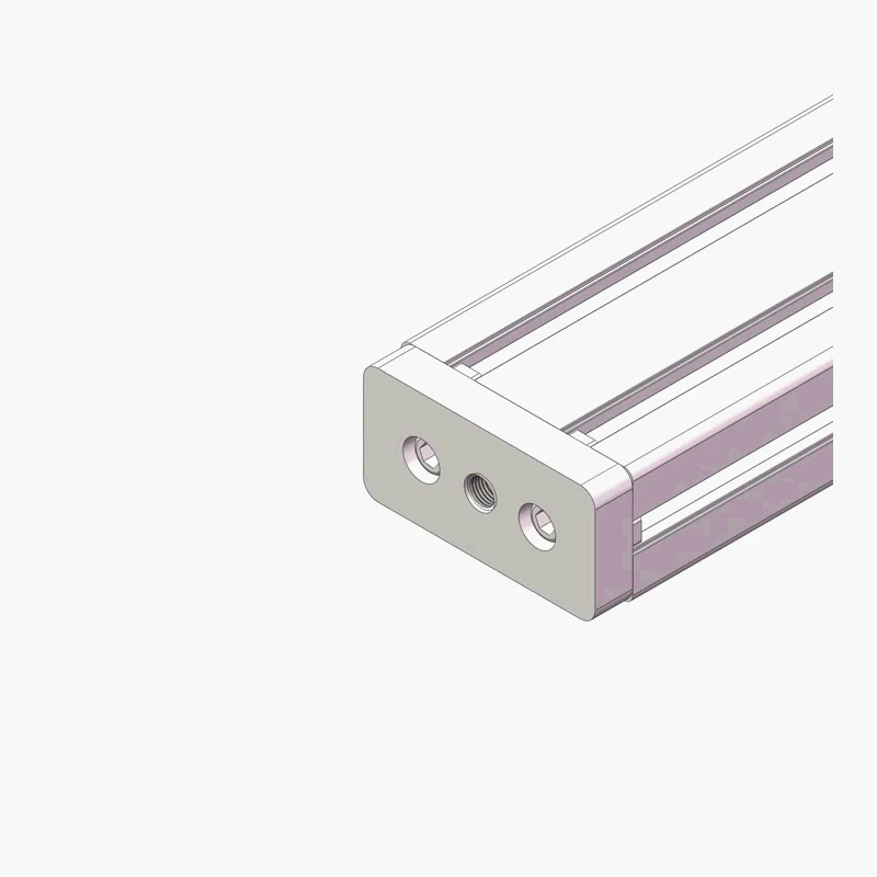Прочная фабрика 3 резьбовых отверстия 4040B-M10 алюминиевая опорная пластина для алюминиевых экструзионных профилей конвейеры #7027-1