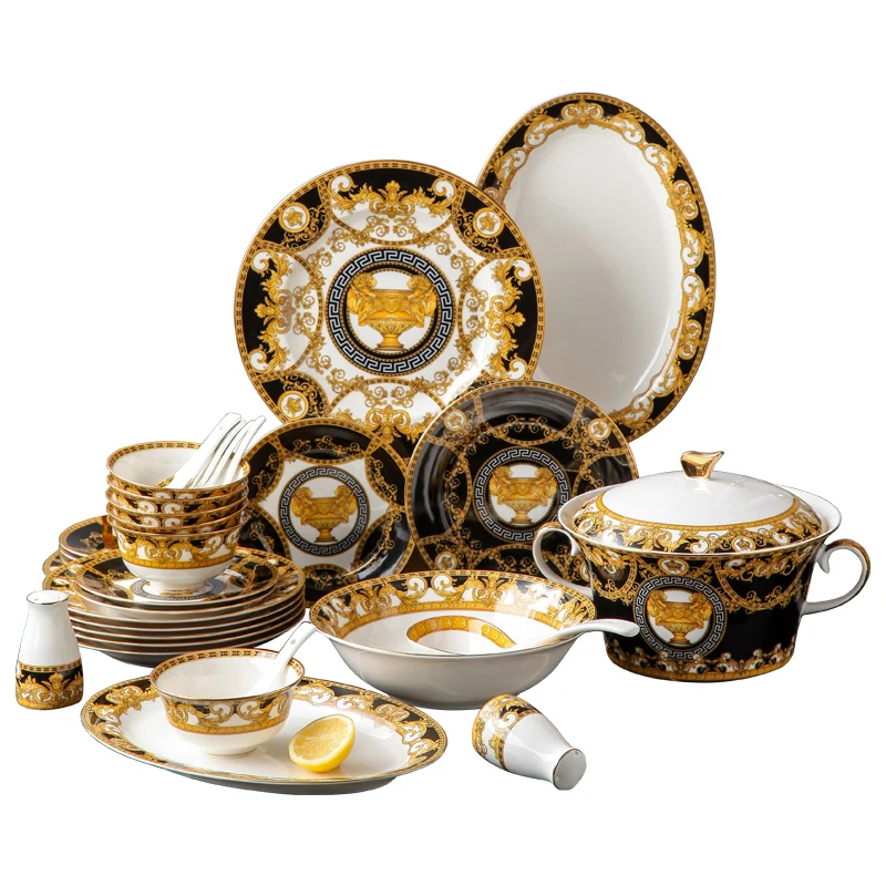 
New Design Wholesale Dinnerware Sets Ceramic Dinner Sets Porcelain Tableware Sets 