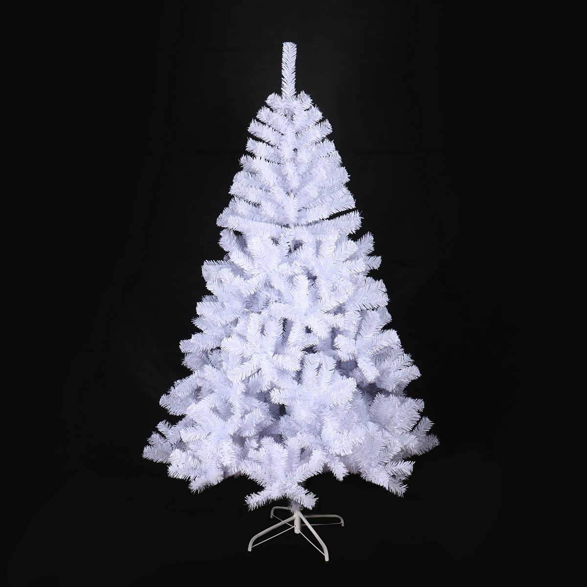 150cm artificial green PVC tree with 9CM wooden trunk glitter and pine cone Christmas decoration Tree