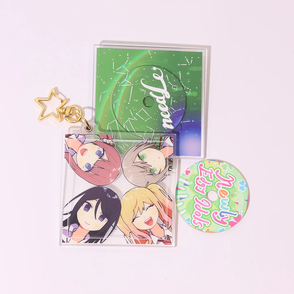 Vigreat New Arrivals One Piece Custom Creative Acrylic CD Case With CD Keychain