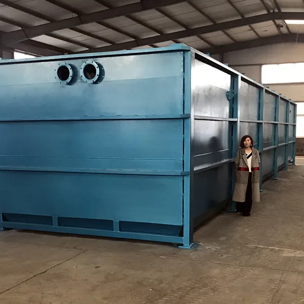 Small Lamella Sedimentation Plate Tank Clarifier With Frp Spirulina Washer Wastewater For Sewage Treatment