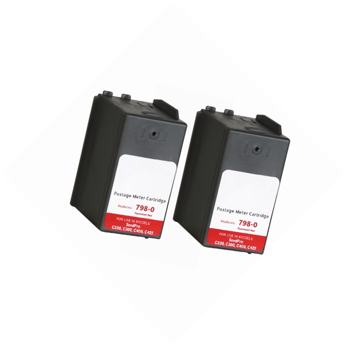 SL-798-0 флуоресцентный красный 2 шт./упаковка заводская настройка оригинальный Восстановленный почтовый картридж замена на SendPro C200 C300 C400