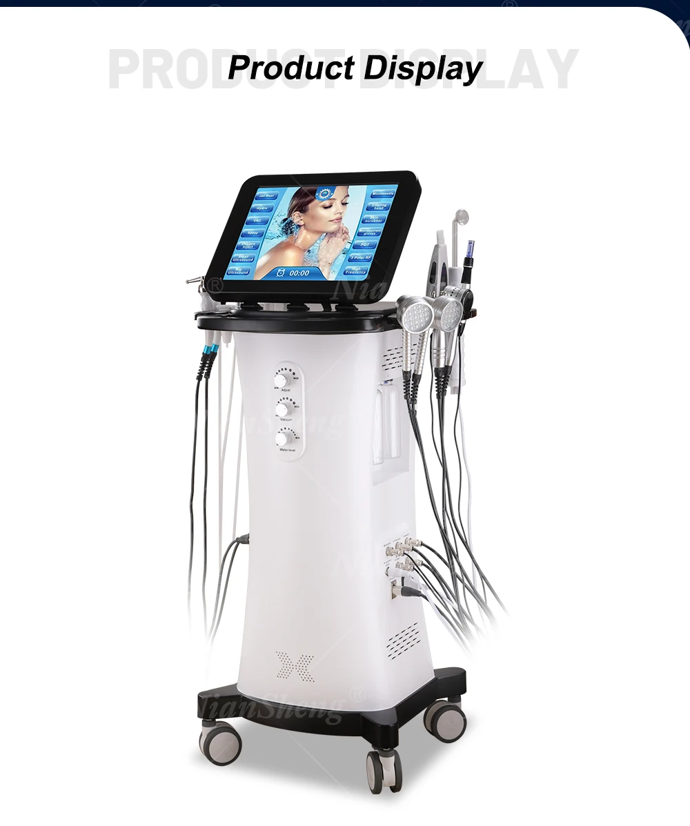 Niansheng  15 in 1 New design  popular salon skincare  dermabrasion Multi-Functional Beauty hydro microdermabrasion machine