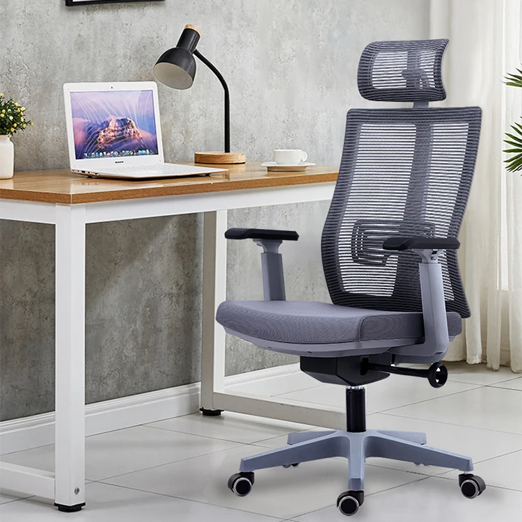 Modern high quality manager or boss mesh executive ergonomic office chair with headrest