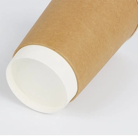 disposable double wall paper cup wholesale 8oz insulated paper cup  compostable double wall paper coffee cups