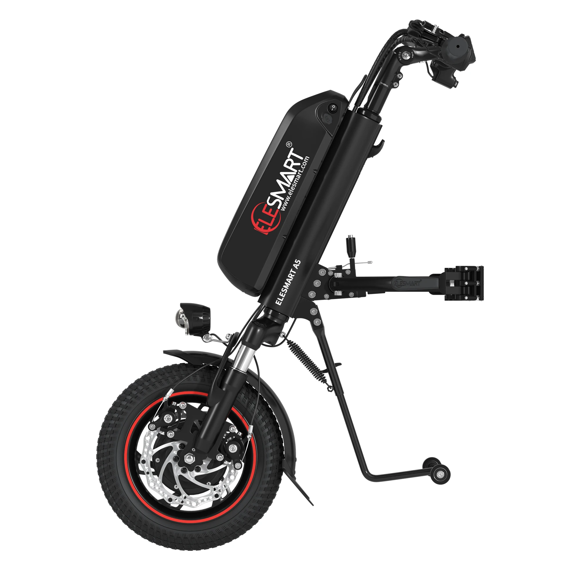 Health care supplies electric handcycle 12 inch 36V 12.8Ah electric wheelchair tractor with disk brake