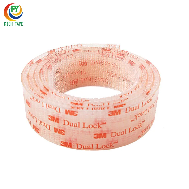 Heavy Duty Double Sided Acrylic Adhesive Hook Loop Tape Industrial Strength SJ3560 for Masking Stick-On Polyester Material