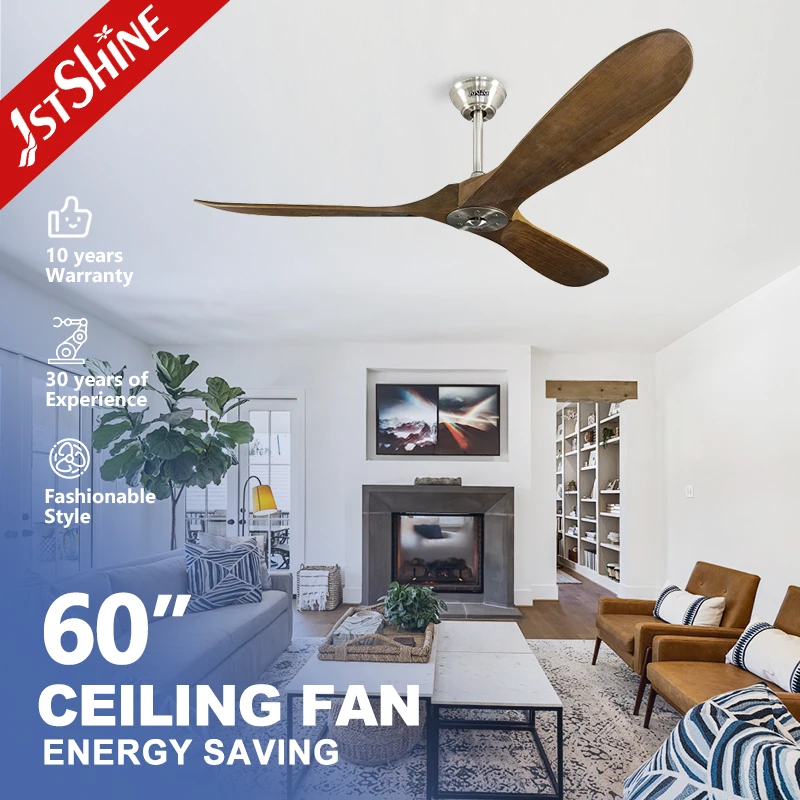 1stshine ceiling fan indoor wooden blade mute dc pure copper motor smart ceiling fan