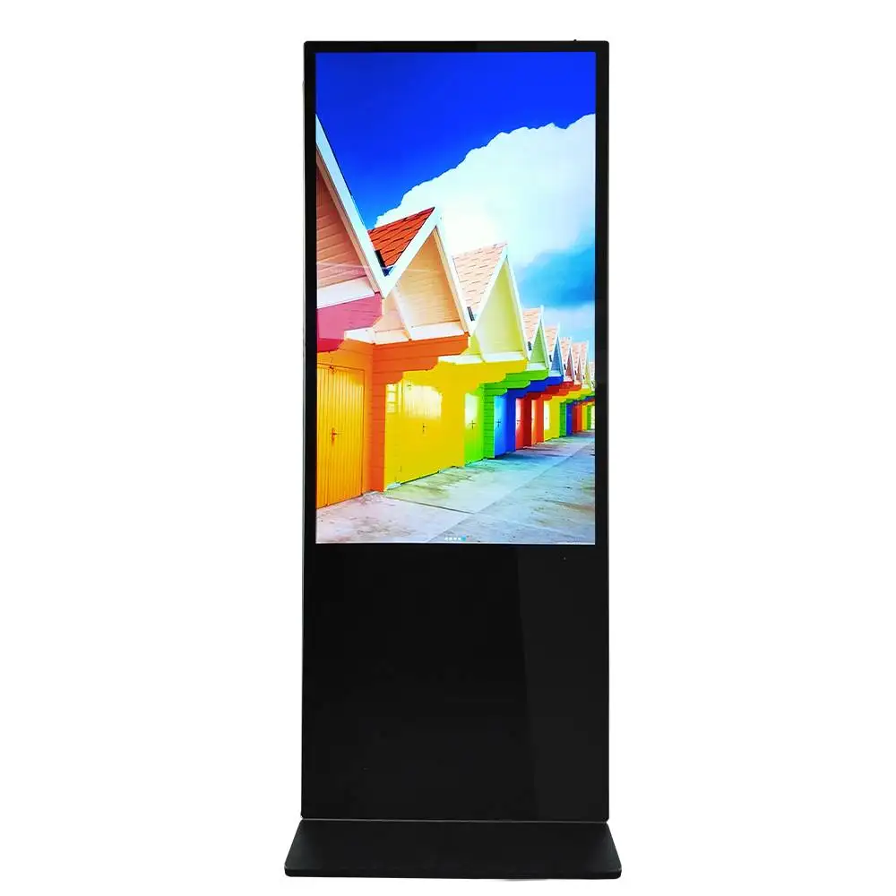Shenzhen Factory Custom 32 43 49 55 65 inch android Floor Stand digital signage Screen advertising signage lcd display