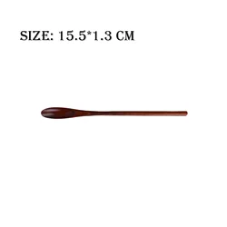Amazon Hot Sale customized logo wooden coffee bar honey spoon Honey Dipper Sticks
