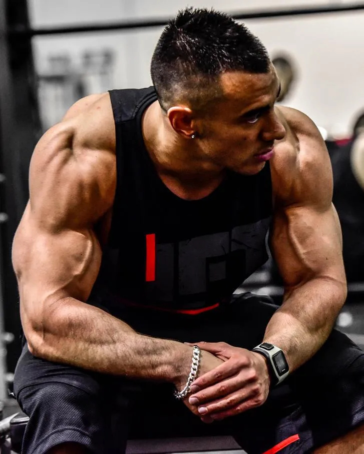  Оптовая продажа майка Stringer бодибилдинг 100% хлопок Мужская топ для тренажерного зала и фитнеса