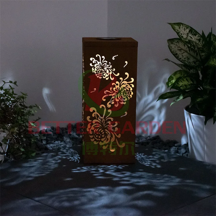 Стоечный светильник наружный садовый стоечный corten из