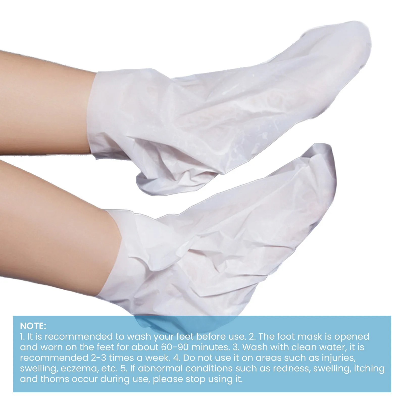 Foot Peel Mask Skin Exfoliating Foot Masks Dead Skin Remover Exfoliating Foot Masks for Dry, Cracked Feet