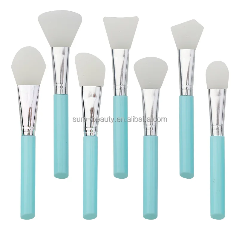 Private Label Silicone facial mask brush DIY makeup brush tool Flat head facial mask stick Silicone mask adjusting stick brush