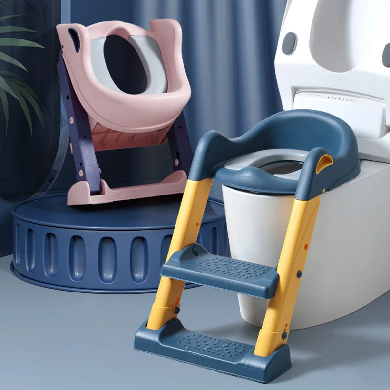 New Design Potty Toilet Seat for Boy and Girl Children Potty Toilet Trainer Seat with Step Stool Ladder Adjustable Porta Potty