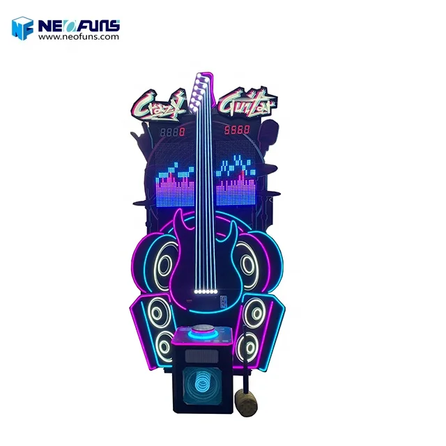 2023 New attractive design crazy guitar hammer hitting sport game machine redemption machine