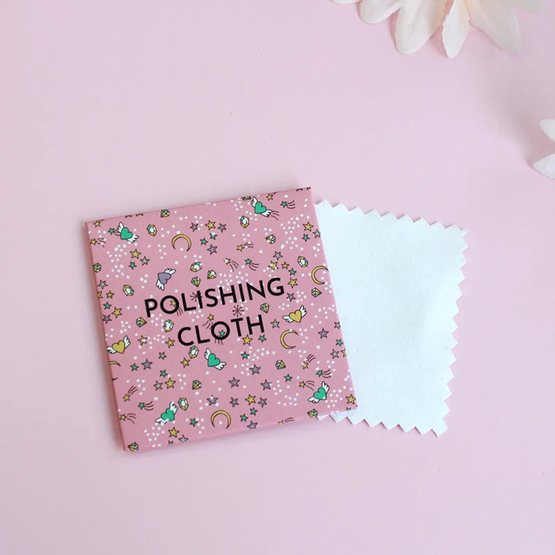Exquisite and cute microfiber Poli Cleaning Cloth Silver