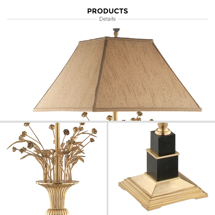 Unique Decorative Brass Rose & Leaf Floor Lamp Polished Brass FInish Standard Modern Floor Lamp Home Decor