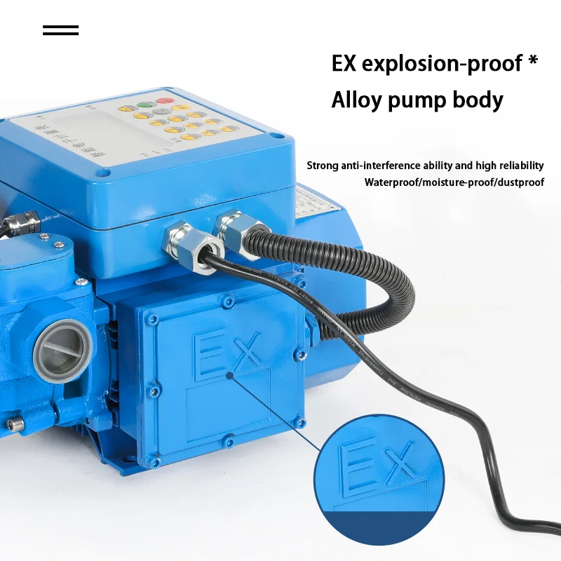 Cavitt 220V Quantitative Explosion-proof Reel Pump Portable Fuel Pump Quantitative Flow Meter Gasoline Pump