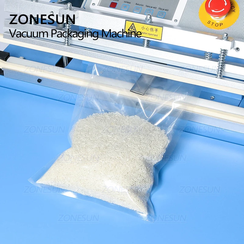  ZONESUN ZX500 автоматическая вакуумная упаковочная машина для упаковки