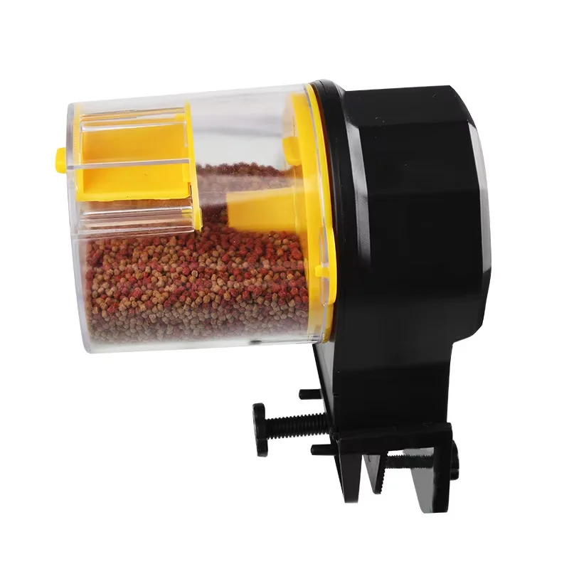 Automatic Fish Feeder Fish Tank Timer Feeder Time Settings Adjustable Fish Granules Pellets Strips Food Feeder Dispenser