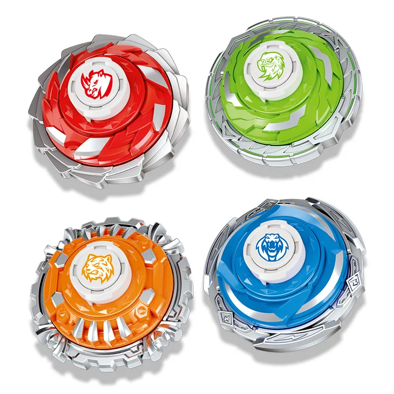 2024 popular colorful alloy gyro with launcher grip cheap battle spinning top