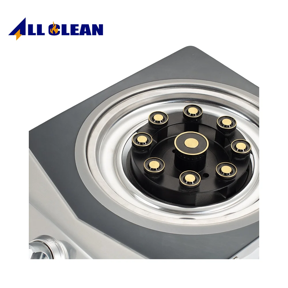 Best-Selling Black Stainless Steel Single Burner Gas Stove Supports LPG/NG High-Efficiency Class Portable Space-Saving Design