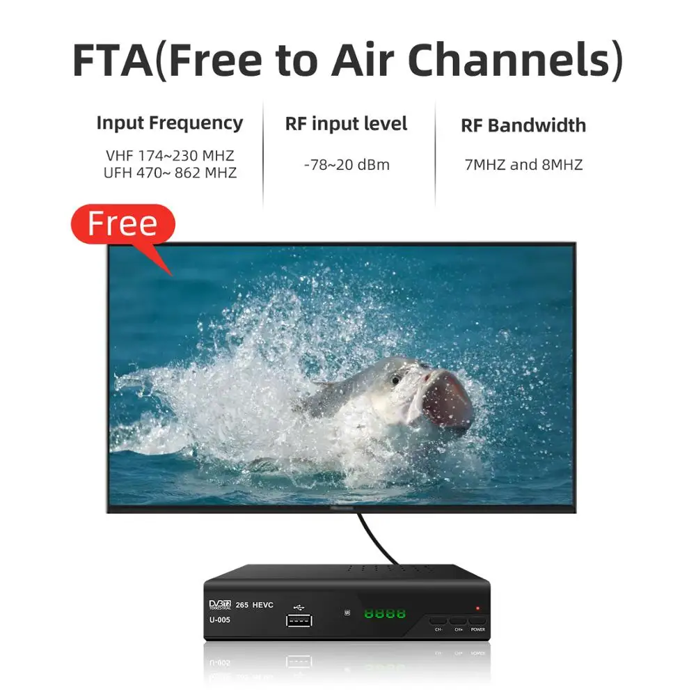 DVB-T2 H.265 Full HD 1080P определение наземного приемника