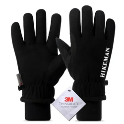 Windproof Waterproof Riding Warm Gloves Winter Snow Glove Outdoor Sports Ski Snowboard Thick lambswool Skiing Gloves