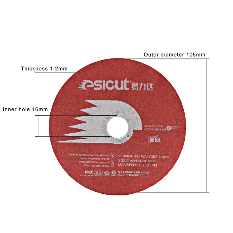4 inches metal abrasive cutting wheel 4inch cut off wheel super thin resin bonded cutting disc