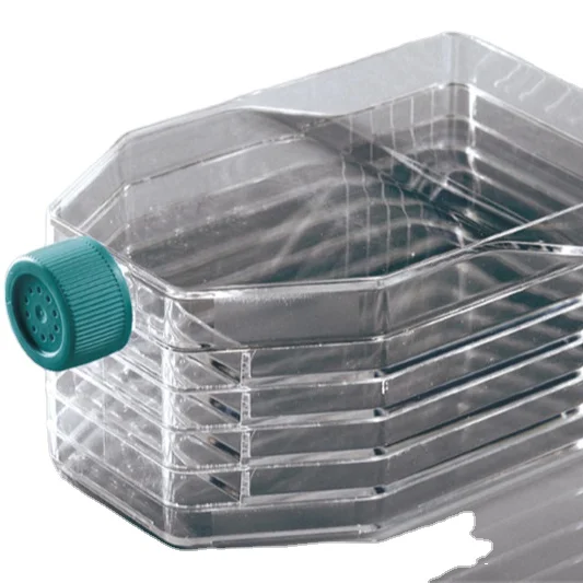 Chemical Plastic Storage Reagent Bottle Laboratory Plastic Cell Culture Flask 500ml 125ml 250ml 1000ml Square