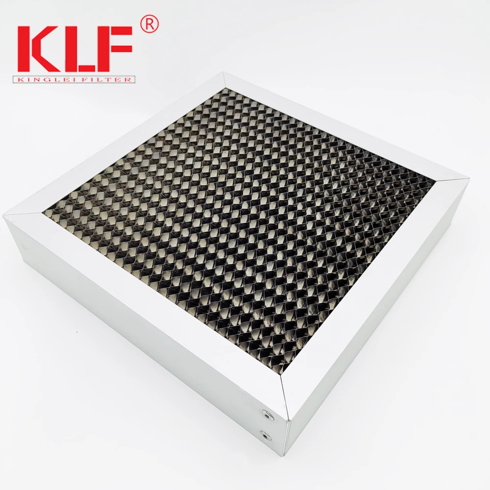 Aluminum Frame Honeycomb Type Range  Hood Grease  Filter for Commercial Kitchen