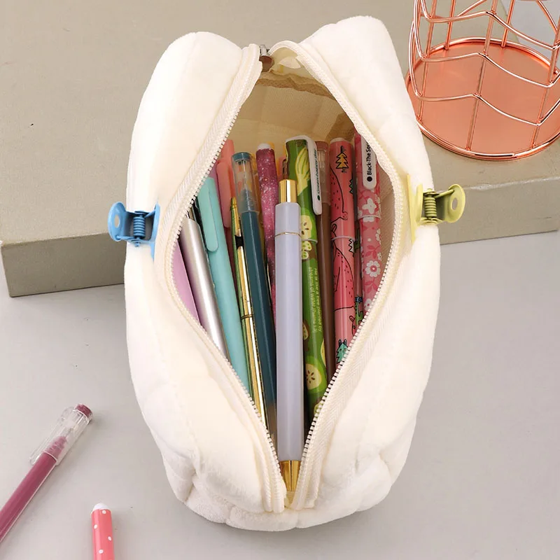 Custom Design Pouch Pencil Case Large Capacity Beautiful Pencil Box With Zipper Multifunctional Pencil Bags School Supplies