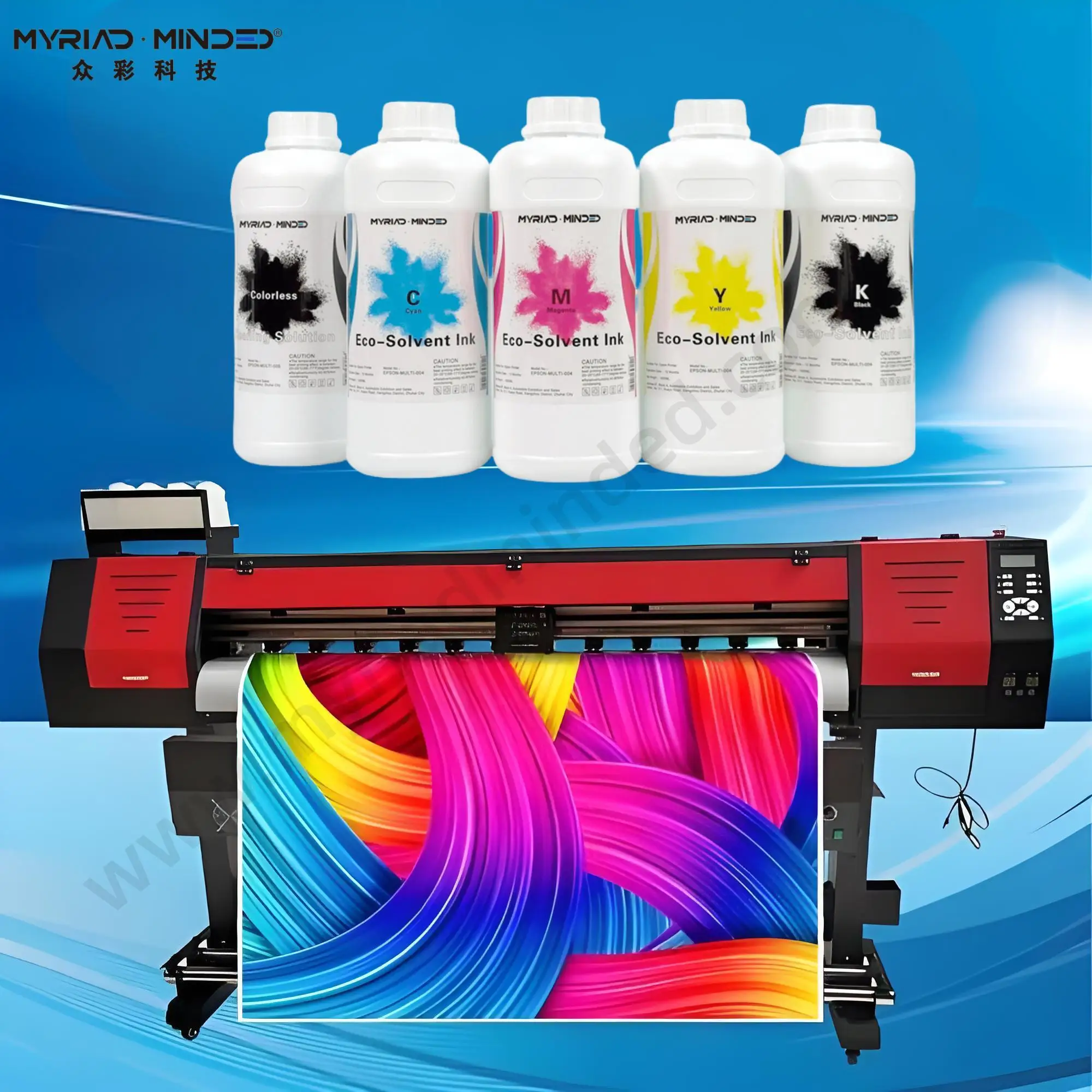 Myriad insed CMYK эко-растворители i-3200 основе эко-растворителей чернила для EPS печатающих головок