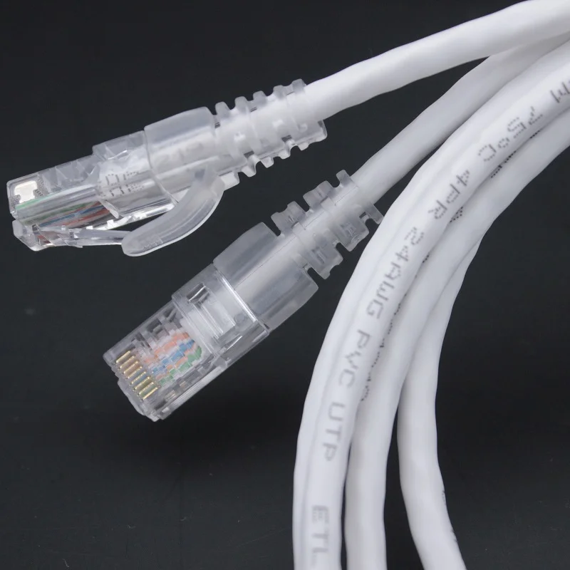 High Quality 1M 2M 3M 5M Customized Length Cat5e UTP 24AWG Patch Cable RJ45 Connector BC CCA Network Lan
