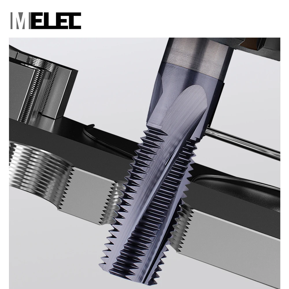 MELEC Tungsten стальной карбидовый покрытием или из нержавеющей стали без покрытия Индивидуальный размер M4 * 0 7 Z3-M20 2 5 Z4 нитеобрезатель мельницы
