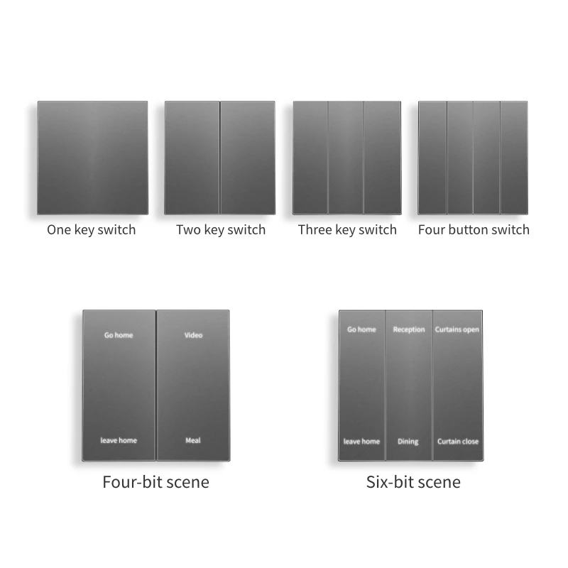 Best Recommends Scene Linkage Control Smart Switch Wifi Touch Smart Zigbee Switches In Home Or Office