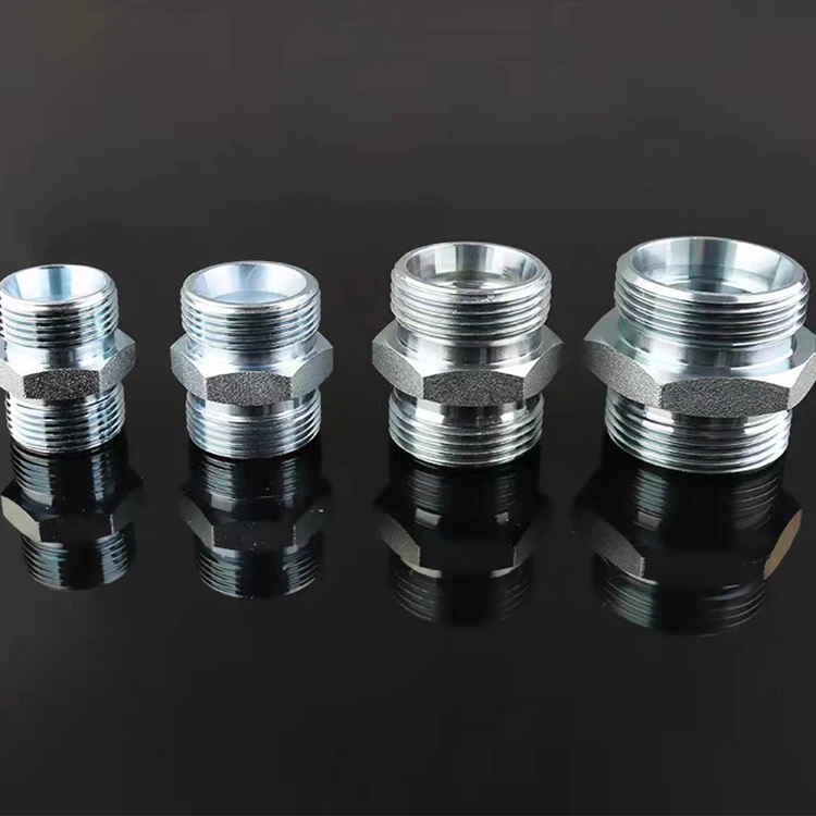 BSP Male Double Use For 60 Cone Seat Eaton Hydraulic Adapter transition straight cable joint