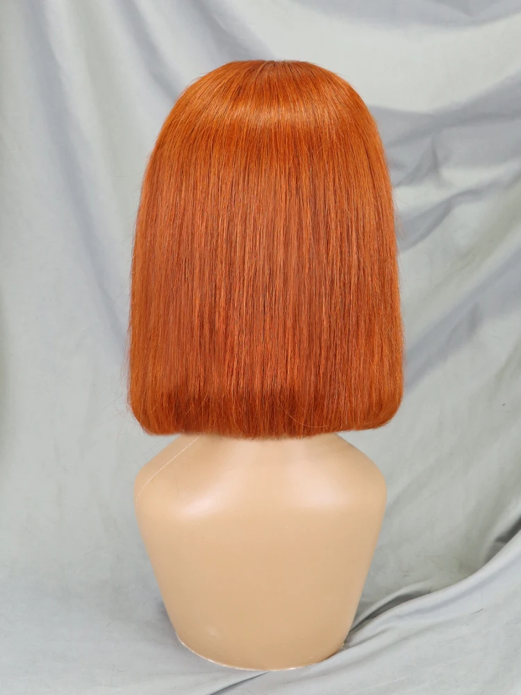 Wholesale Virgin Human Hair Straight Short Bob Wig 13X4  Lace Front Pixie Cut Wig HD Lace Frontal Glueless Wigs For Black Women