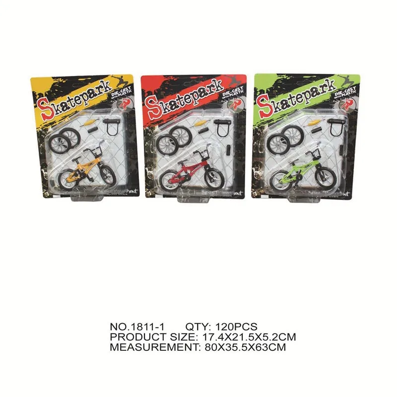 Hot Selling Finger Skatebike  Mini Alloy Bike BMX Toy Creative Fingertip Finger Skateboard Desktop Game Vitality Board