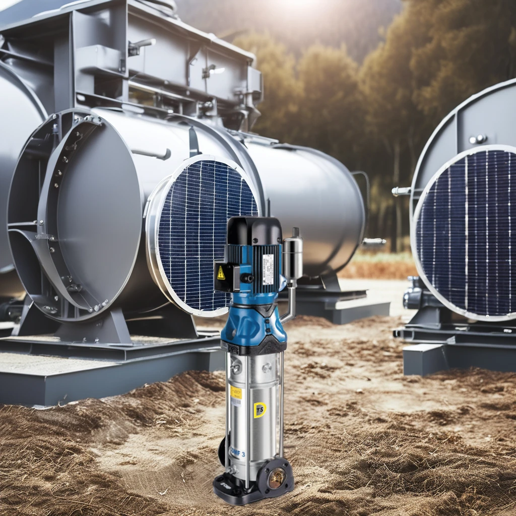 Electric Multistage Centrifugal Vertical Pump 75KW Power Stainless Steel Gear Pump Booster Food Usage OEM Support Marine