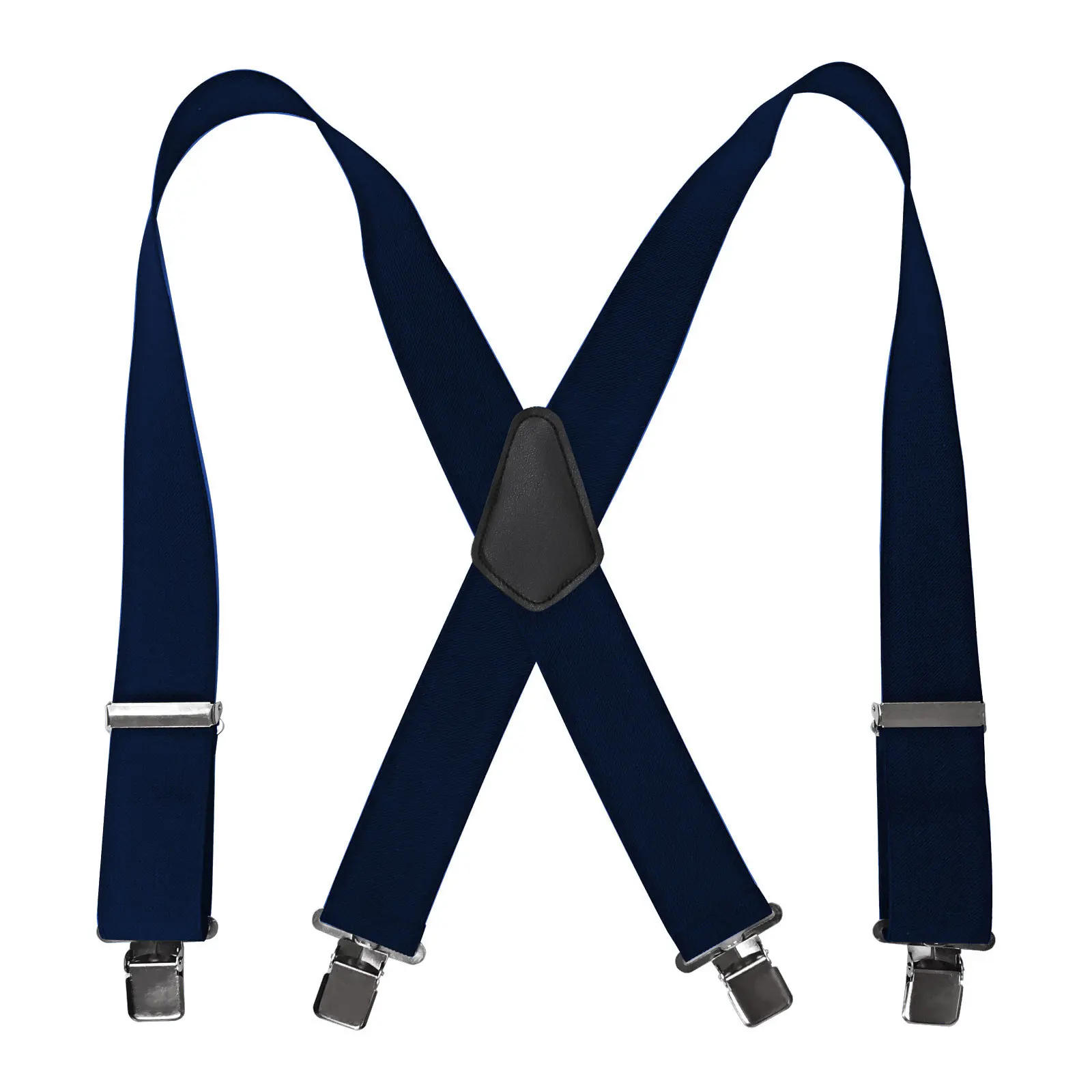 High quality  Custom Personalized Elastic Braces Y Button Leather Belt Suspender for Men