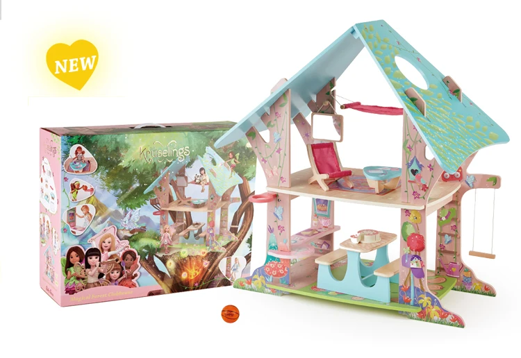 Kruselings Magical Forest Clubhouse Girls Dolls House For Kids Girl