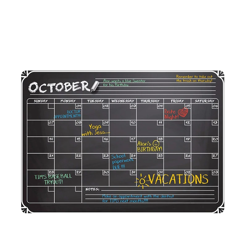 China Market Hot Products Easy Wipe Planner Fridge Dry Erase Magnet Calendar Magnetic Whiteboard Roll