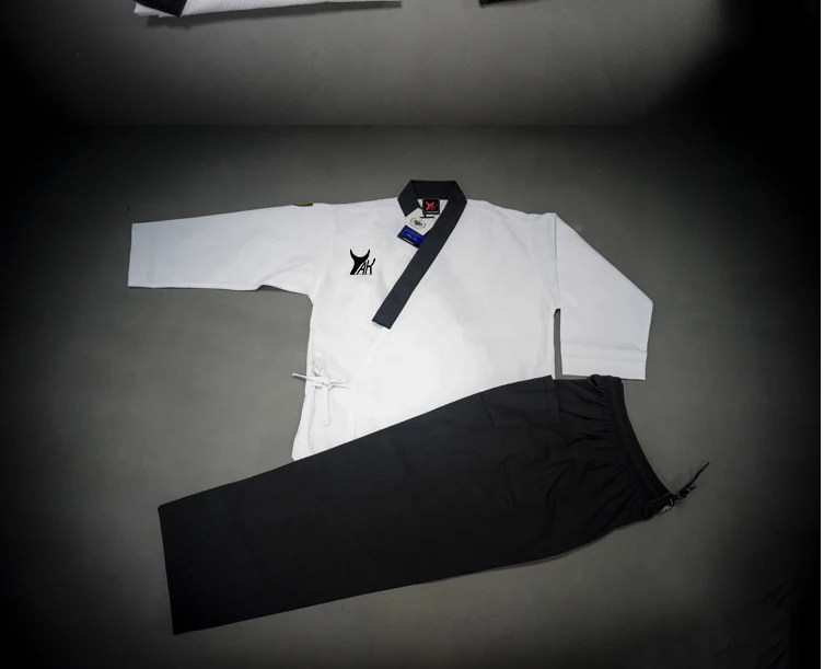 Martial arts taekwondo dobok tkd fabric polyester cotton material poomsae taekwondo uniform