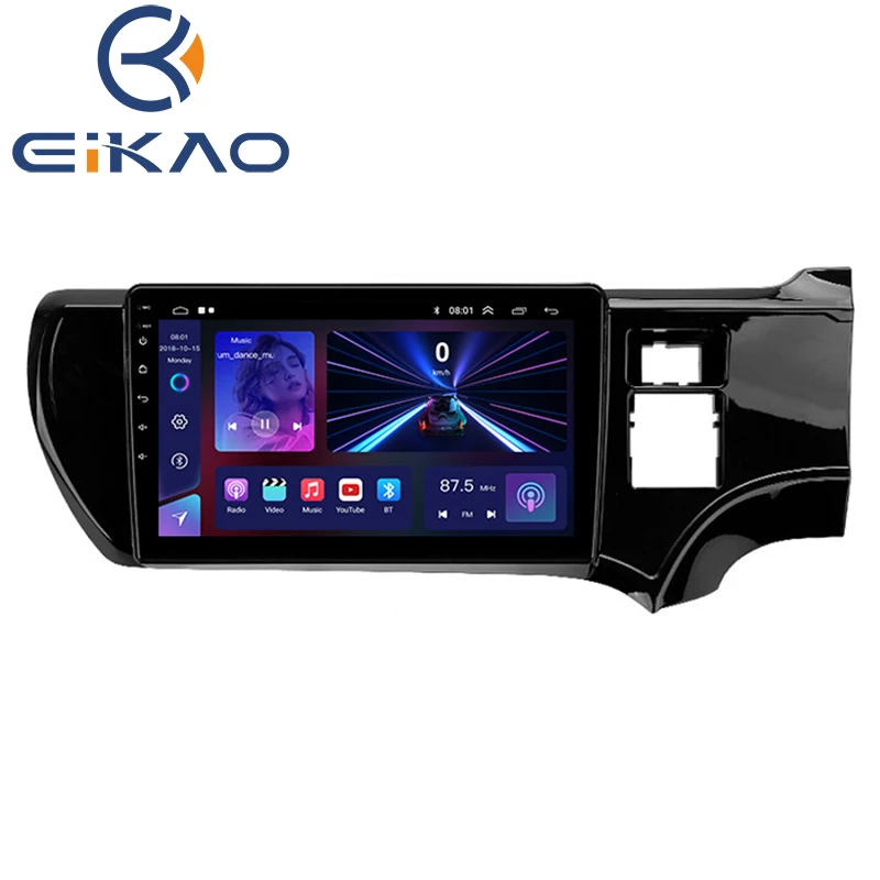 9-дюймовый Android для Toyota AQUA 2012-2014 мультимедийный стерео автомобильный DVD-плеер навигация GPS Видео Радио IPS Carplay