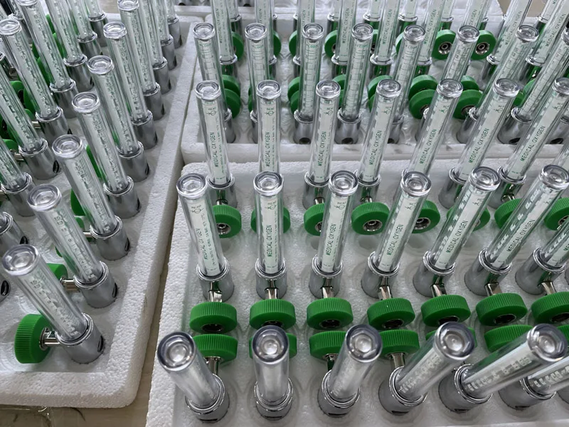 Good Price Brass Medical Oxygen Flowmeter with Humidifier Bottle Respiratory Equipment Accessory