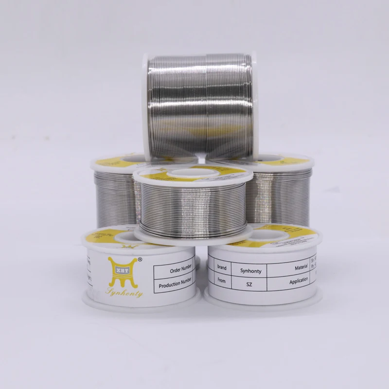 XHT Оловянная свинцовая сварочная проволока припой 1 мм 19swg 1 кг сплав 6040 флюс кислотный сердечник Серебряная сварочная проволока