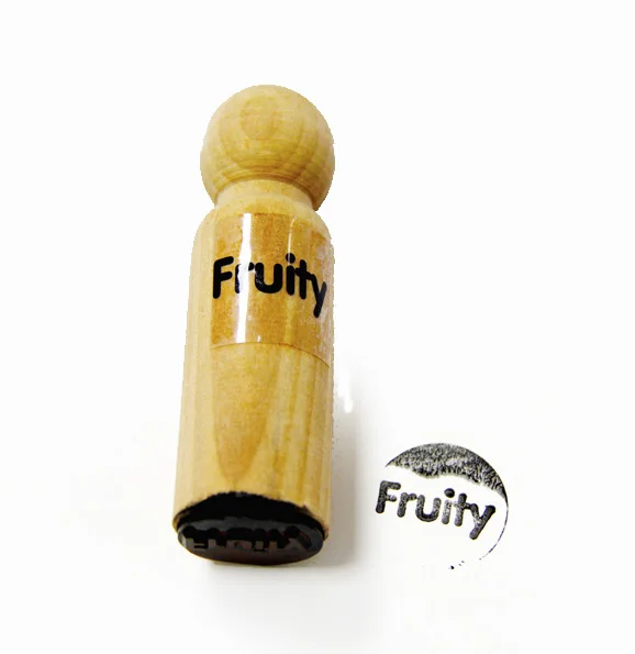 Colorful Wooden Name Stamps for Class and School Supplies Toy Genre Stamps